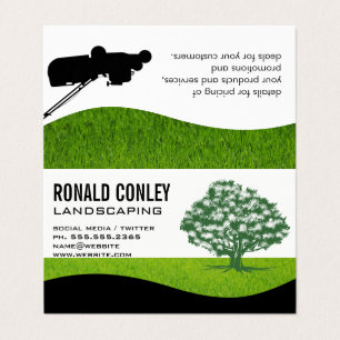 Landscaping Gardening   Tree Logo Business Card