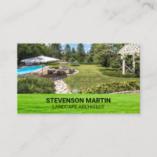 Landscaping Grass Backyard House Business Card