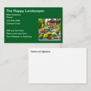 Landscaping Home Landscaper Business Cards