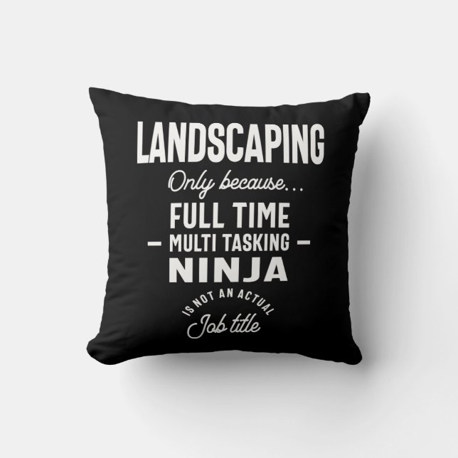 Landscaping Job Title Gift Cushion (Front)