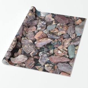 Landscaping Lava Rock Rubble and Stones Wrapping Paper