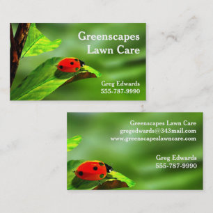 Landscaping, Lawn Care, Garden Professional Business Card