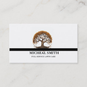 Landscaping Lawn Care Gardener Business Card