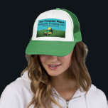 Landscaping Lawn Care Grass Cutting Template Truck Trucker Hat<br><div class="desc">Increase visibility by creating and printing trucker hats for your landscaping (grass cutting) lawn care company with this effective trucker hat customisable template. See the matching business cards and other possible matching products for precision branding that motivate potential clients to choose you and your brand. Choose different availabel colours.</div>