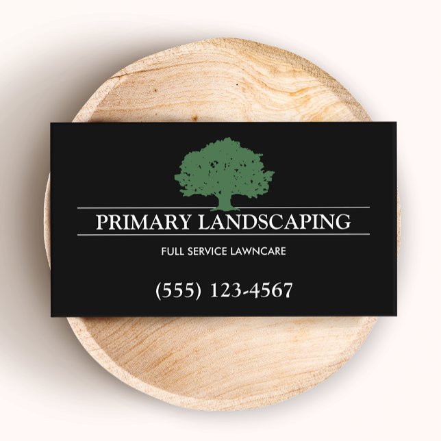 Landscaping Lawn Care  Tree Business Card (Creator Uploaded)