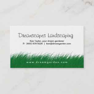 Landscaping Lawn Care Wild Grass Business Card 3