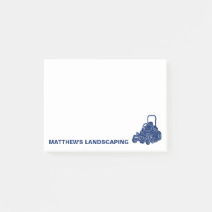 Landscaping Lawn Mowing Business Personalised Post-it Notes