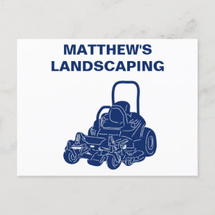 Landscaping Lawn Mowing Business Promotional Postcard