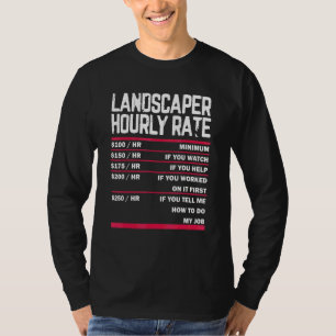 Landscaping Lawn Mowing Lawn Care For Landscaper L T-Shirt