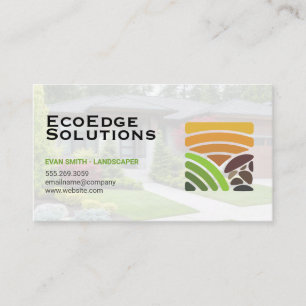 Landscaping Logo   Residential Garden Business Card