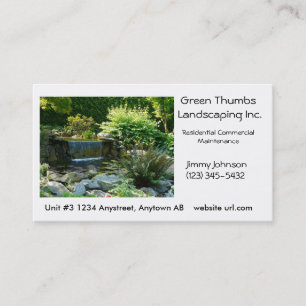Landscaping or Gardening  Business Card Template