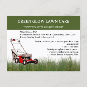 Landscaping or Lawn Care Business Marketing Postcard