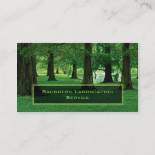 Landscaping or Lawn Care Service Company Business Card