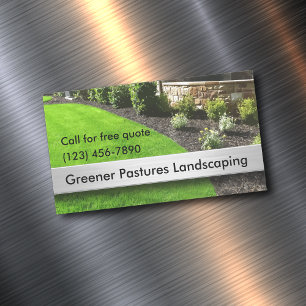Landscaping Professionally Designed Magnetic Business Card