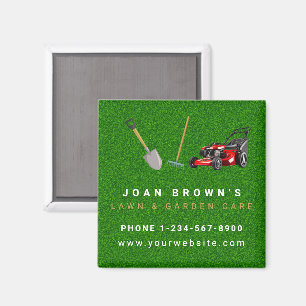 Landscaping Services Lawn Care Gardening Magnet