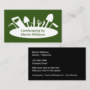 Landscaping Simple Modern Business Cards