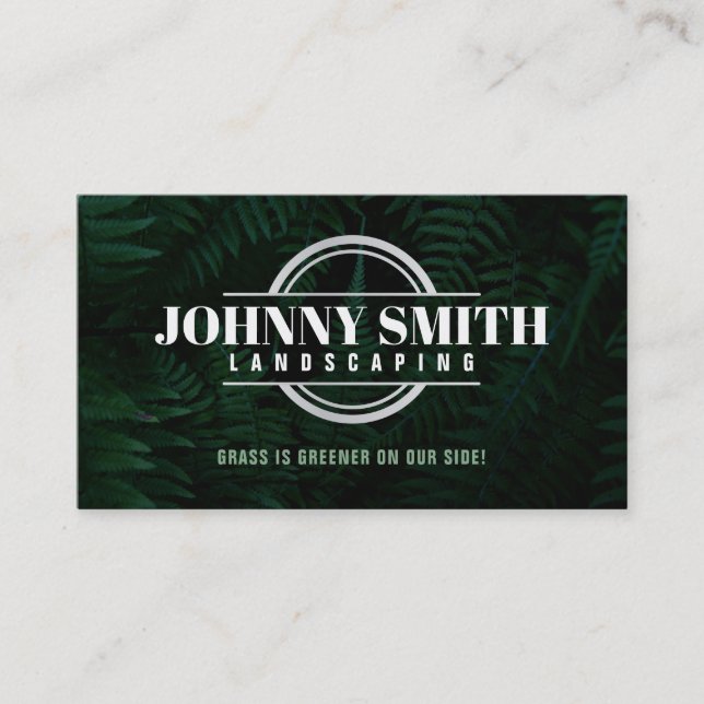 Landscaping Slogans Business Cards (Front)