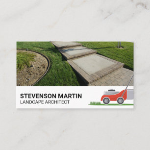 Landscaping Tools Front Yard Cut Grass Business Card
