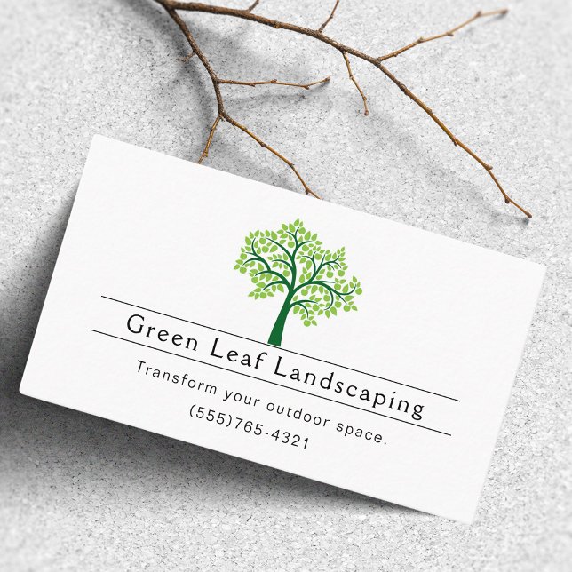 Landscaping Yard Garden Service Business Card (Creator Uploaded)