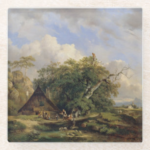 Landschaft bei Gutenstein – Dominik Schufried Glass Coaster