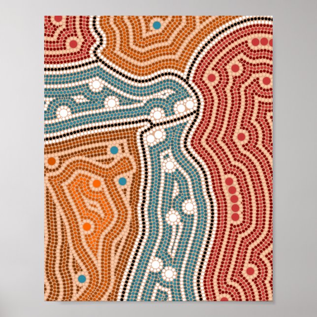 Landschaft vor der Besiedelung Poster (Front)