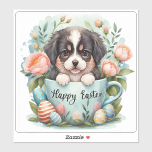 Landseer Happy Easter Vinyl Sticker