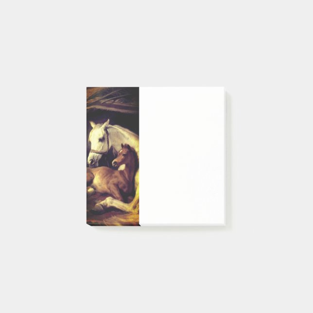 Landseer Horses Post-it Notes (Front)