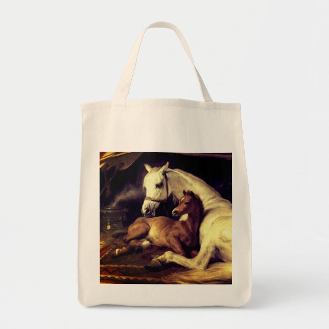 Landseer Horses Tote Bag (Front)