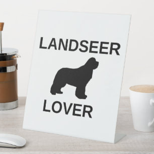 landseer lover pedestal sign