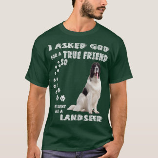 Landseer Newfoundland Saying Mum Dad Print, Newfie T-Shirt