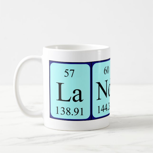 Landyn periodic table name mug (Left)