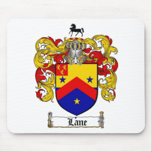 LANE FAMILY CREST -  LANE COAT OF ARMS MOUSE PAD