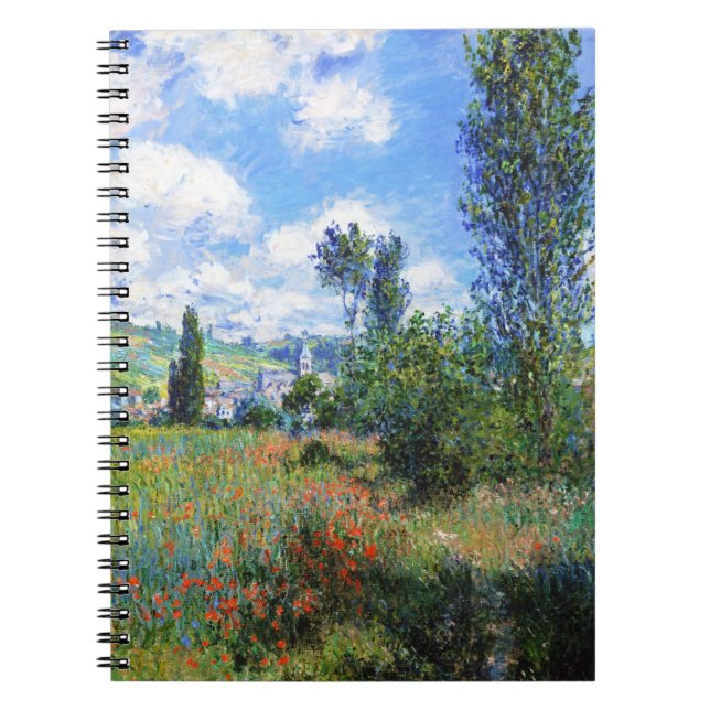 Lane in  Poppy Fields Saint-Martin Claude Monet Notebook (Front)