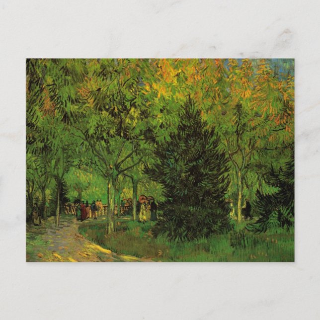 Lane in Public Garden, Arles by Vincent van Gogh Postcard (Front)