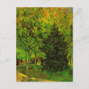 Lane in Public Garden Arles Van Gogh Fine Art Postcard