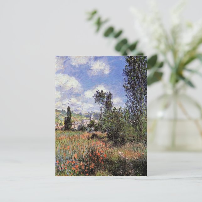 Lane in the Poppy Field by Claude Monet Postcard (Standing Front)