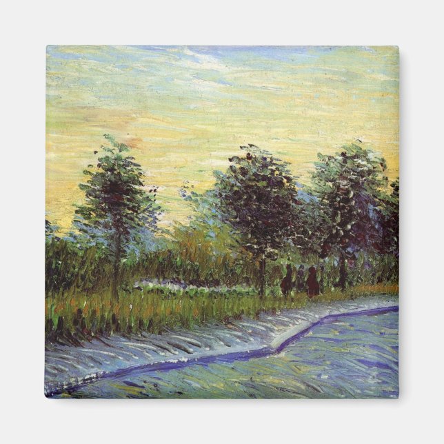 Lane in Voyer d'Argenson Park by Vincent van Gogh Magnet (Front)