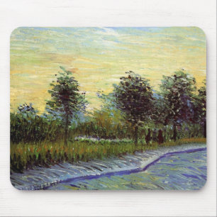 Lane in Voyer d'Argenson Park by Vincent van Gogh Mouse Pad