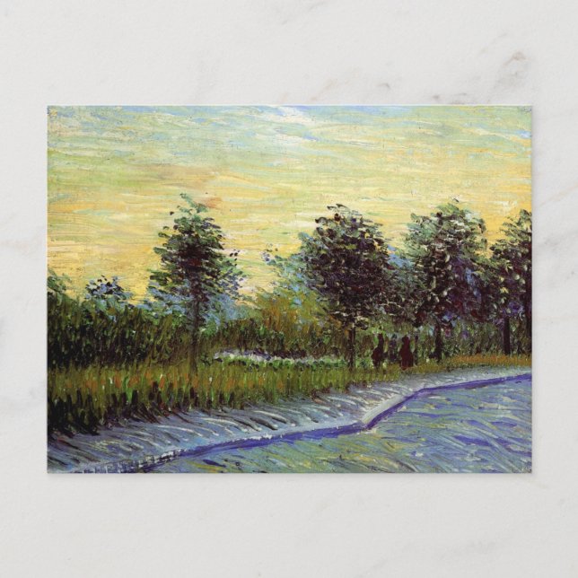 Lane in Voyer d'Argenson Park by Vincent van Gogh Postcard (Front)