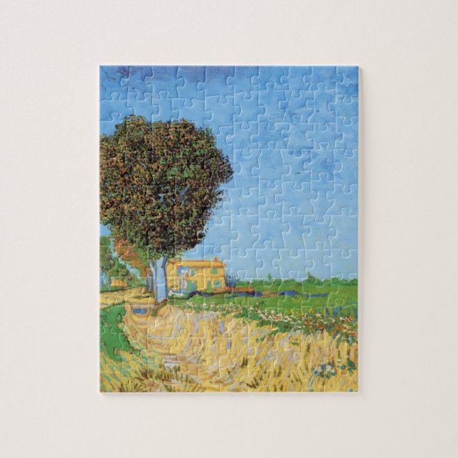 Lane Near Arles by Vincent van Gogh Jigsaw Puzzle (Vertical)