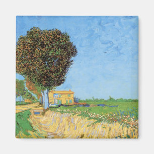 Lane Near Arles by Vincent van Gogh Magnet