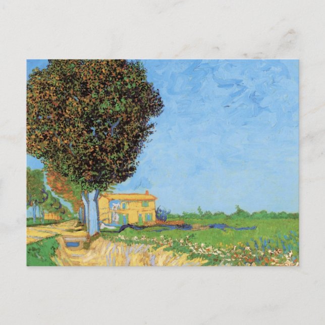 Lane Near Arles by Vincent van Gogh Postcard (Front)