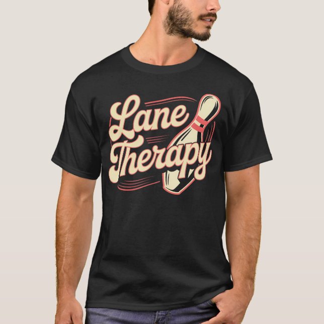 Lane Therapy Bowling Graphic Tee (Front)