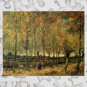 Lane with Poplars by Vincent van Gogh Jigsaw Puzzle
