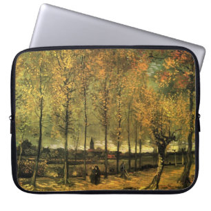 Lane with Poplars by Vincent van Gogh. Laptop Sleeve