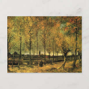 Lane with Poplars by Vincent van Gogh Postcard