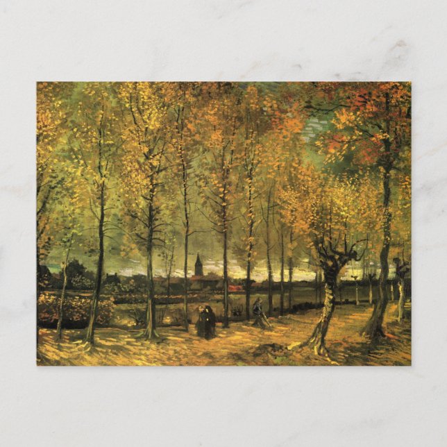 Lane with Poplars by Vincent van Gogh Postcard (Front)
