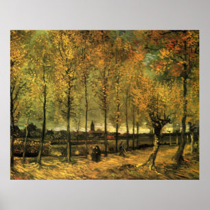 Lane with Poplars by Vincent van Gogh Poster