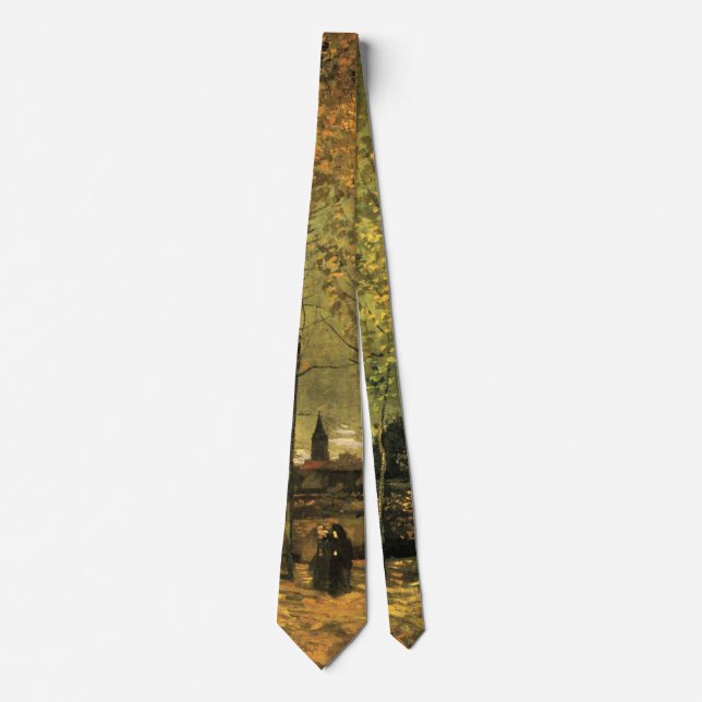 Lane with Poplars by Vincent van Gogh Tie (Front)