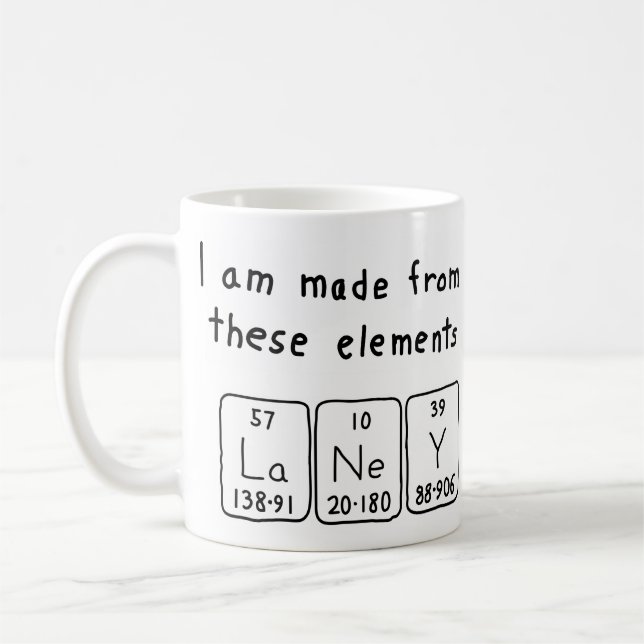 Laney periodic table name mug (Left)